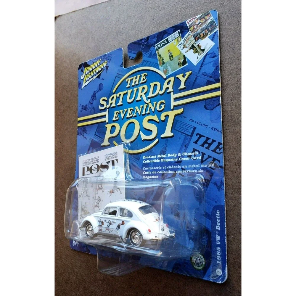 2005 Johnny Lightning 1965 VW BEETLE White #07 The Saturday Evening Post WL 1:64